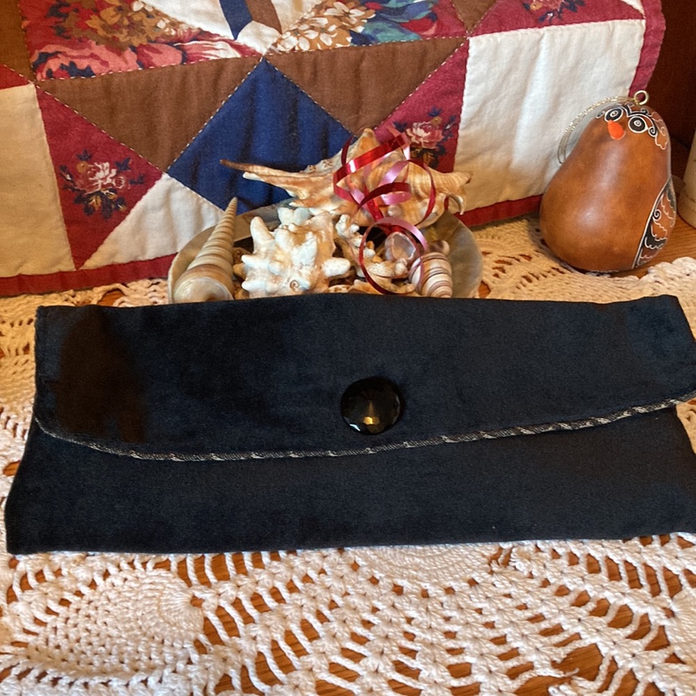 MINI BAG, HANDBAG, VELVET BLACK You FINISH STRAP of Your Choice Material